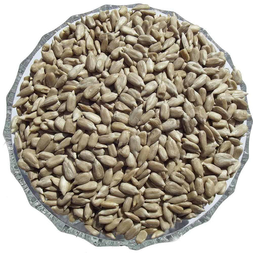 Premium sunflower hearts for birds.